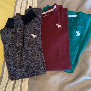 3 long sleeve Abercrombie shirts. Size 13/14